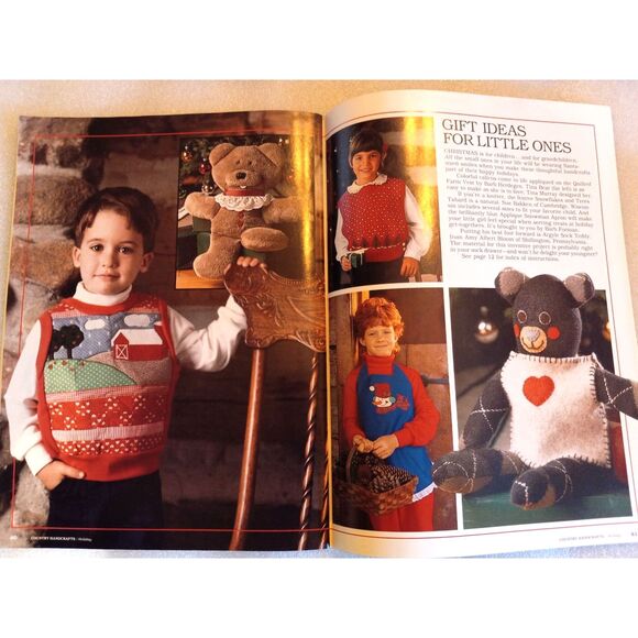 Country Handcrafts Holiday 1987 Full Size Sewing Patterns Christmas Issue - Picture 7 of 8